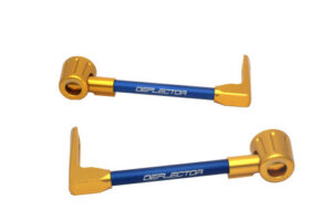 Chrániče páček ACCOSSATO DE003 s modrou hadicí a kloubem right + left , aluminium