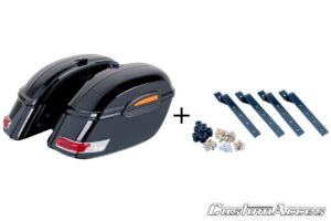 Boční kufry CUSTOMACCES TOURING AMZ002N černý pár, s univerzální KF montáží
