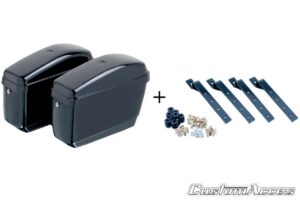 Boční kufry CUSTOMACCES EASY AMZ004N černý pár, s univerzální KF montáží