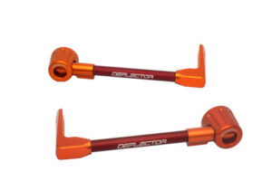 Chrániče páček ACCOSSATO DE003 s červenou hadicí a kloubem right + left , aluminium
