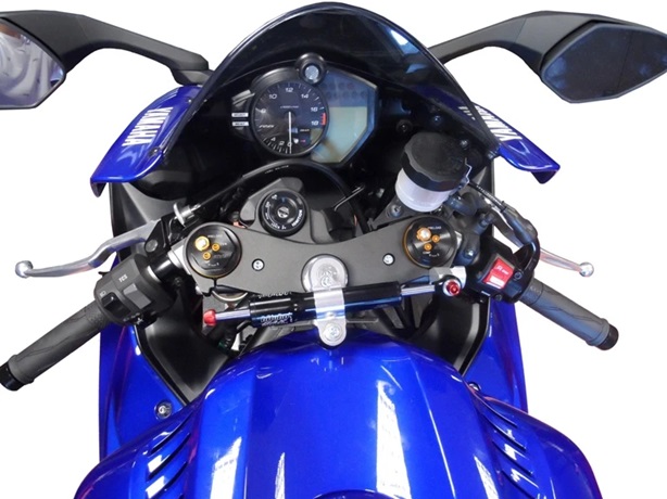 Tlumiče řízení sada BITUBO upevnění pod přístroje s černým tlumičem pro KAWASAKI Ninja 400 2018-2025 - Obrázek 2