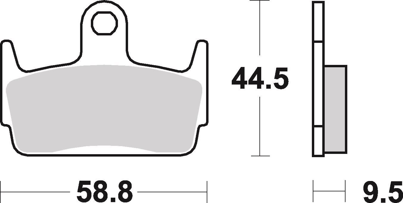 Brzdové destičky BREMBO 07016 Brzdové destičky pro skútry CC - Obrázek 3