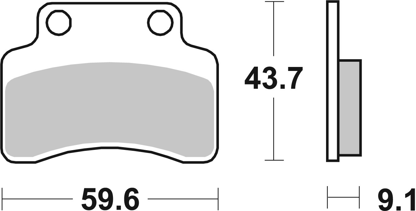 Brzdové destičky BREMBO 07018 Brzdové destičky pro skútry CC - Obrázek 3