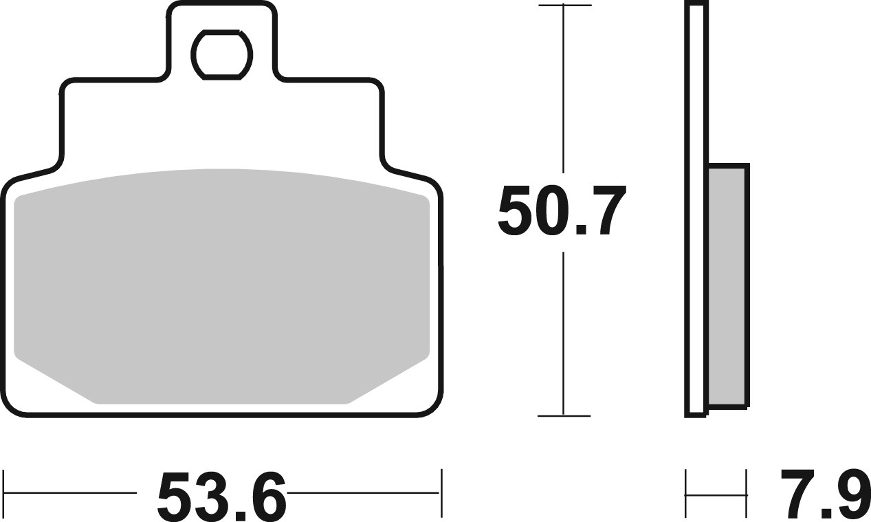 Brzdové destičky BREMBO 07021 Brzdové destičky pro skútry CC - Obrázek 3