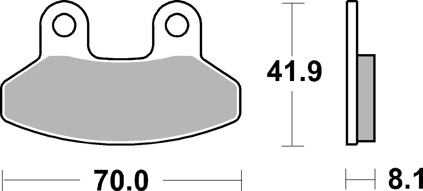 Brzdové destičky BREMBO 07062 Brzdové destičky pro skútry CC - Obrázek 3