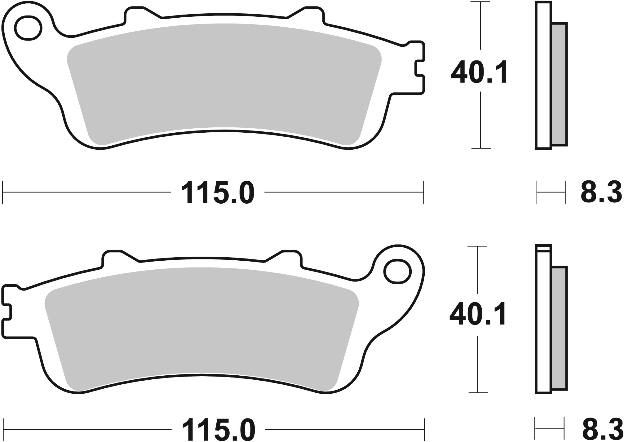 Brzdové destičky BREMBO 07072 Brzdové destičky pro skútry CC - Obrázek 3