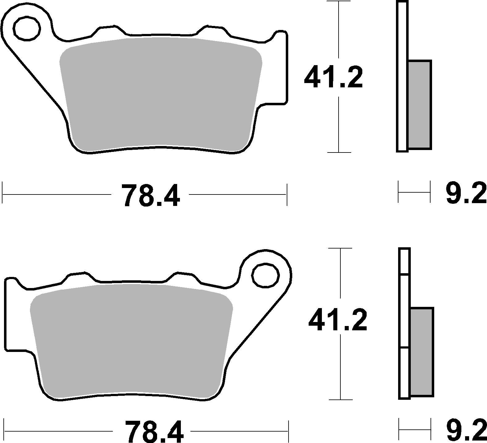 Brzdové destičky BREMBO 07082 Brzdové destičky pro skútry CC - Obrázek 3