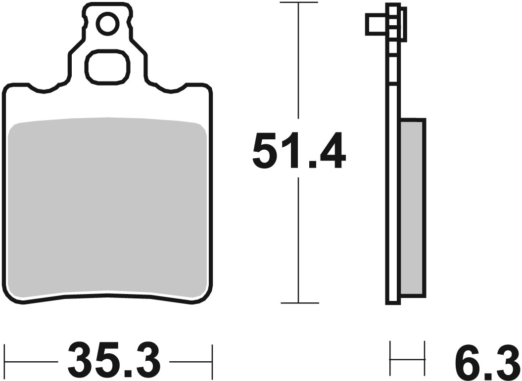 Brzdové destičky BREMBO 07084 Brzdové destičky pro skútry CC - Obrázek 3