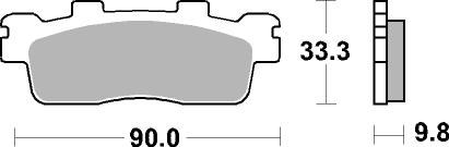 Brzdové destičky BREMBO 07085XS - Obrázek 3