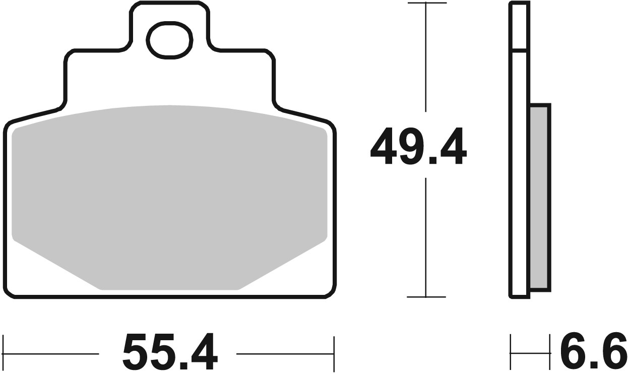 Brzdové destičky BREMBO 07108 Brzdové destičky pro skútry CC pro PIAGGIO/VESPA MP3 300 2014-2019, PIAGGIO/VESPA MP3 500 2014-2015 - Obrázek 3