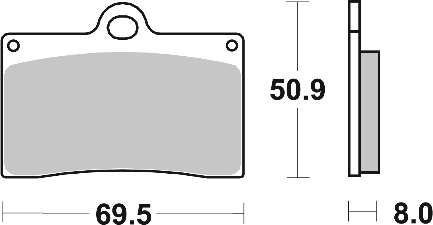 Brzdové destičky BREMBO 07BB15LA - Obrázek 3