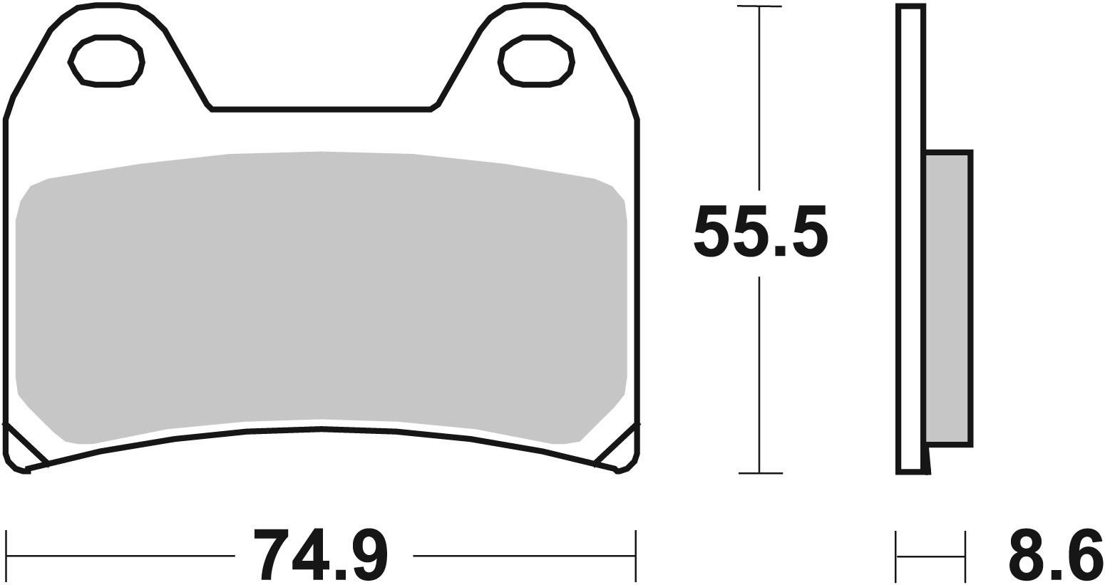 Brzdové destičky BREMBO 07BB19LA - Obrázek 3