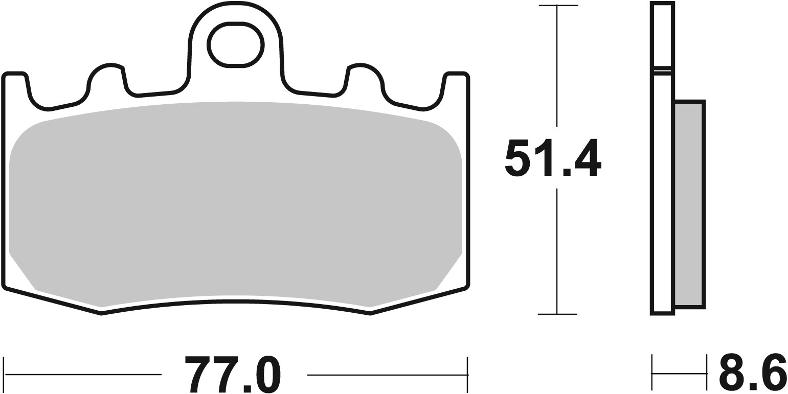 Brzdové destičky BREMBO 07BB26LA - Obrázek 3