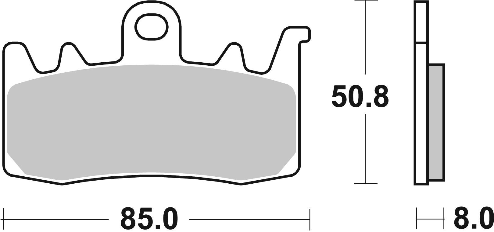 Brzdové destičky BREMBO 07BB38LA - Obrázek 3