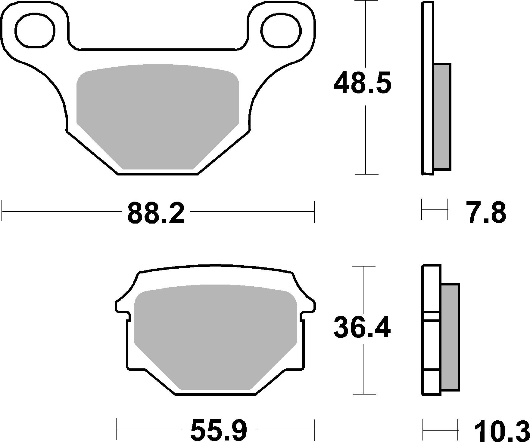 Brzdové destičky BREMBO 07GR09CC CC ROAD - Obrázek 3