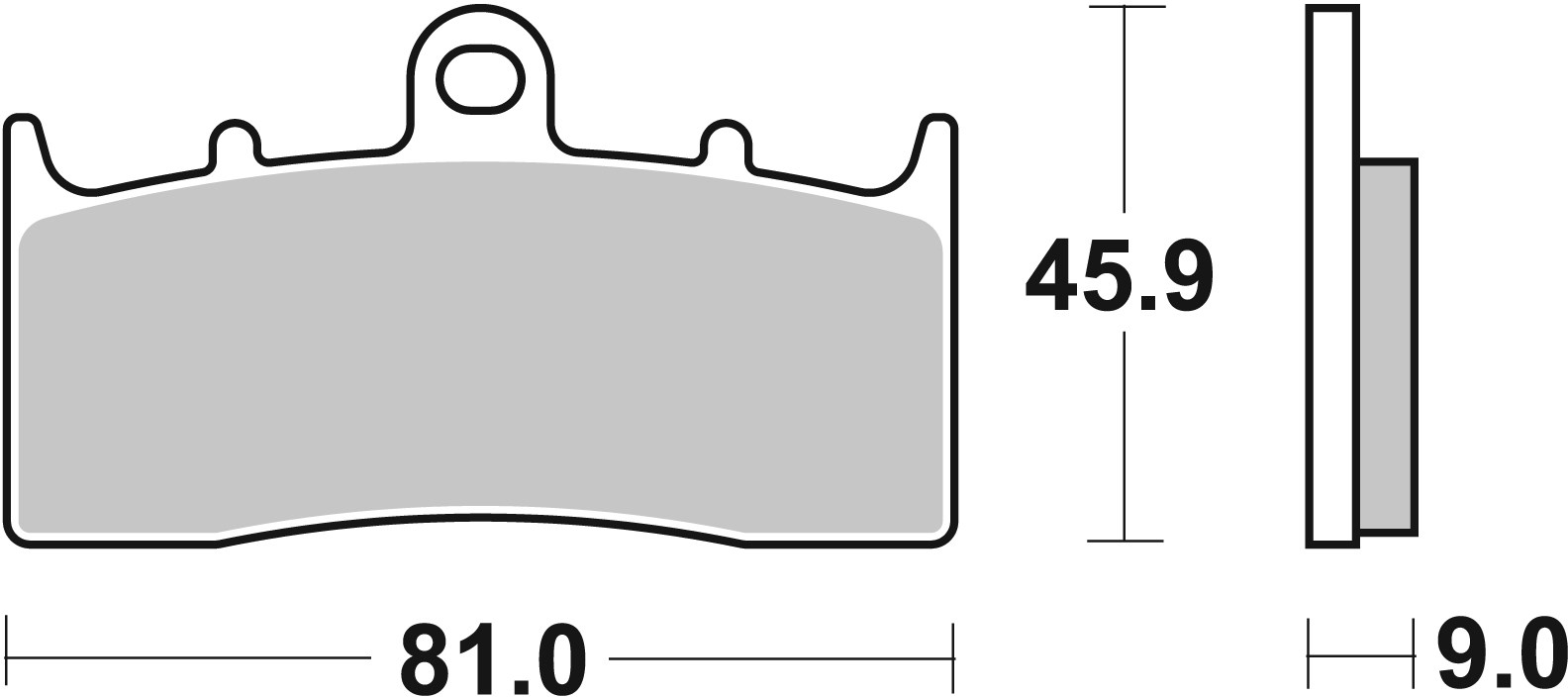Brzdové destičky BREMBO 07GR62LA - Obrázek 3