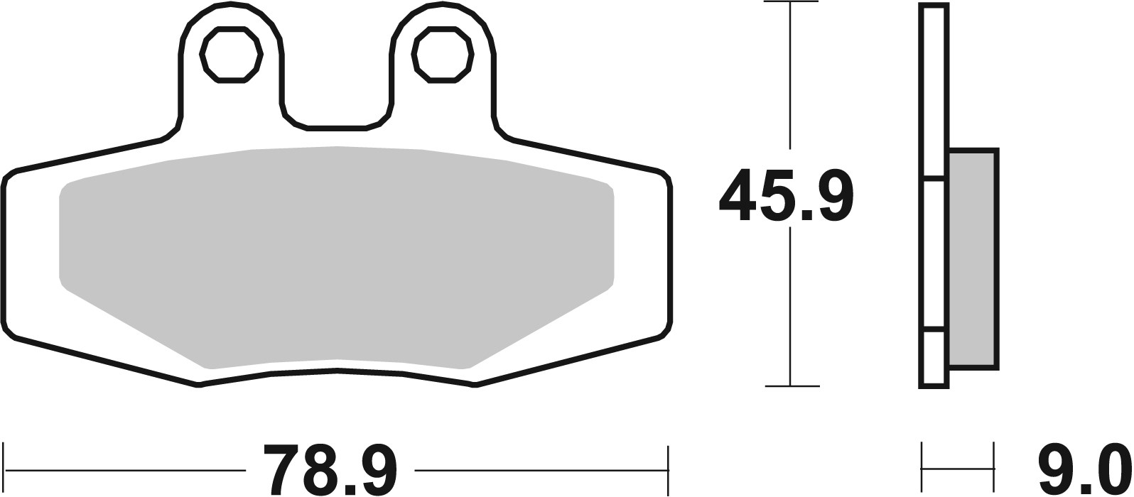 Brzdové destičky BREMBO 07GR6407 CC ROAD - Obrázek 3