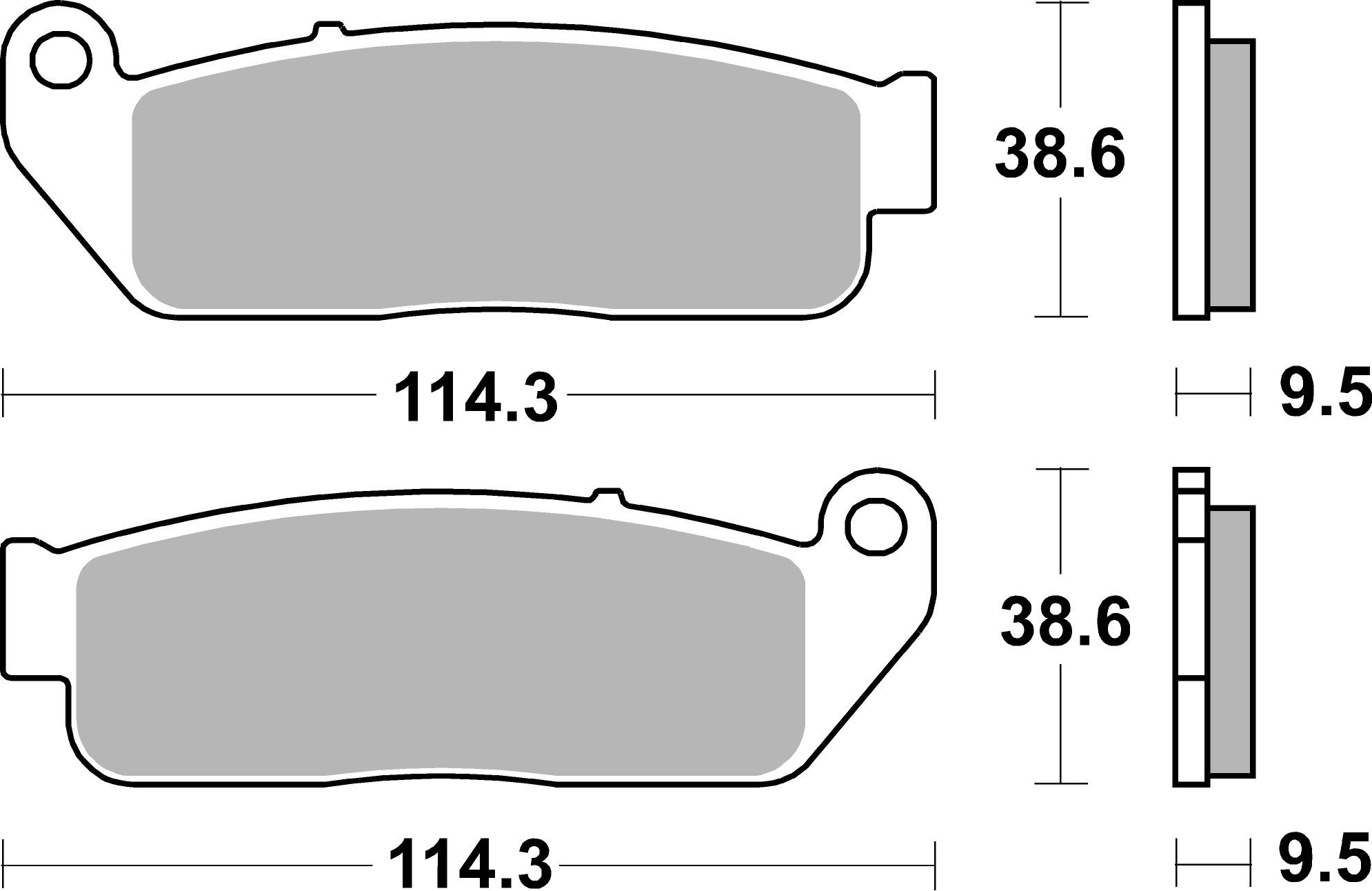 Brzdové destičky BREMBO 07GR80CC CC ROAD - Obrázek 3