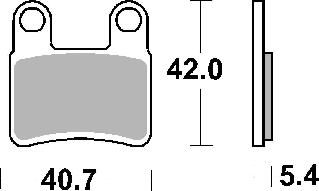 Brzdové destičky BREMBO 07GR82CC CC ROAD - Obrázek 3