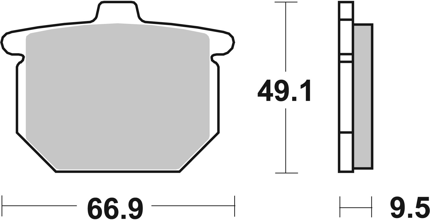 Brzdové destičky BREMBO 07HO0307 CC ROAD - Obrázek 3