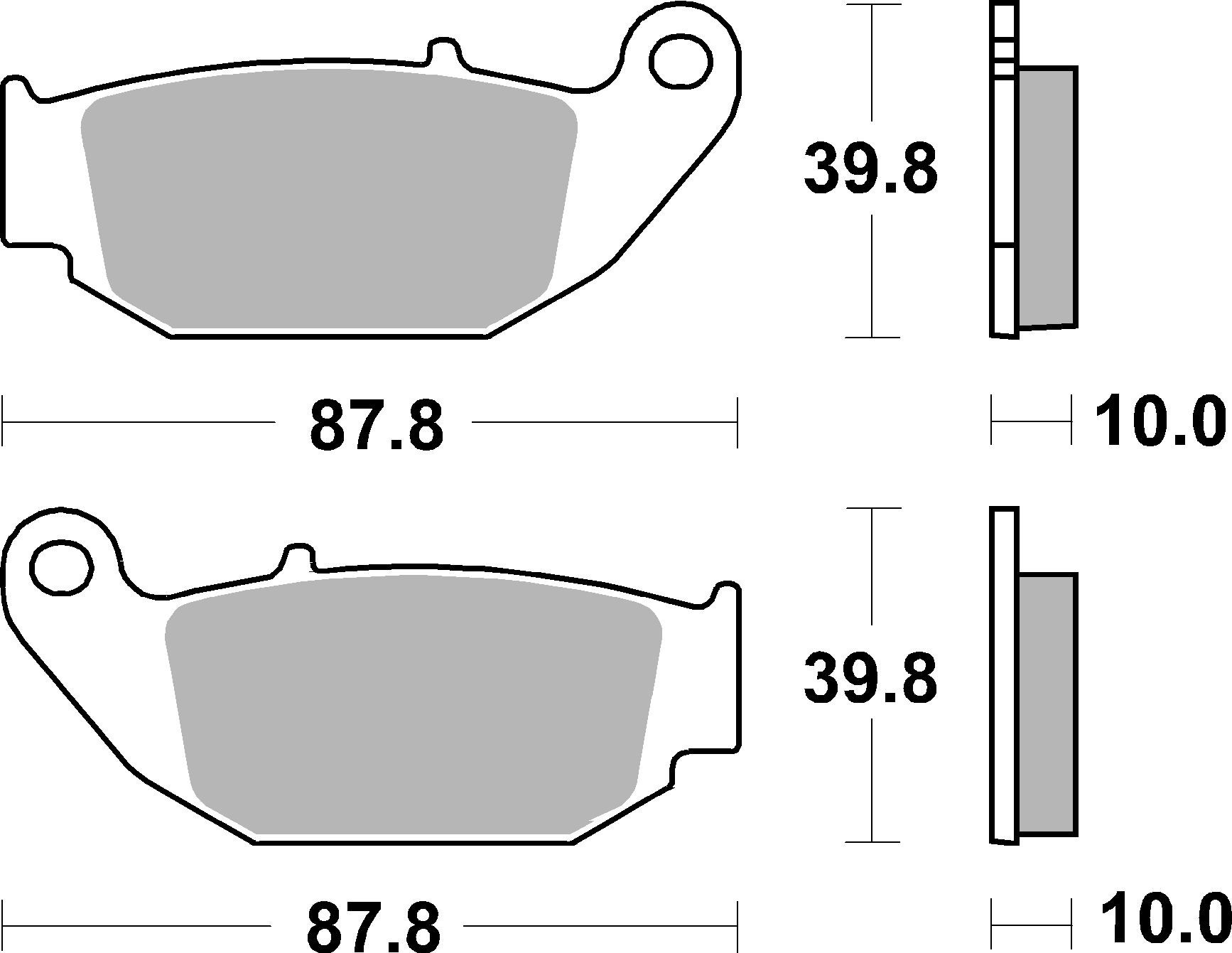 Brzdové destičky BREMBO 07HO61CC CC ROAD - Obrázek 3