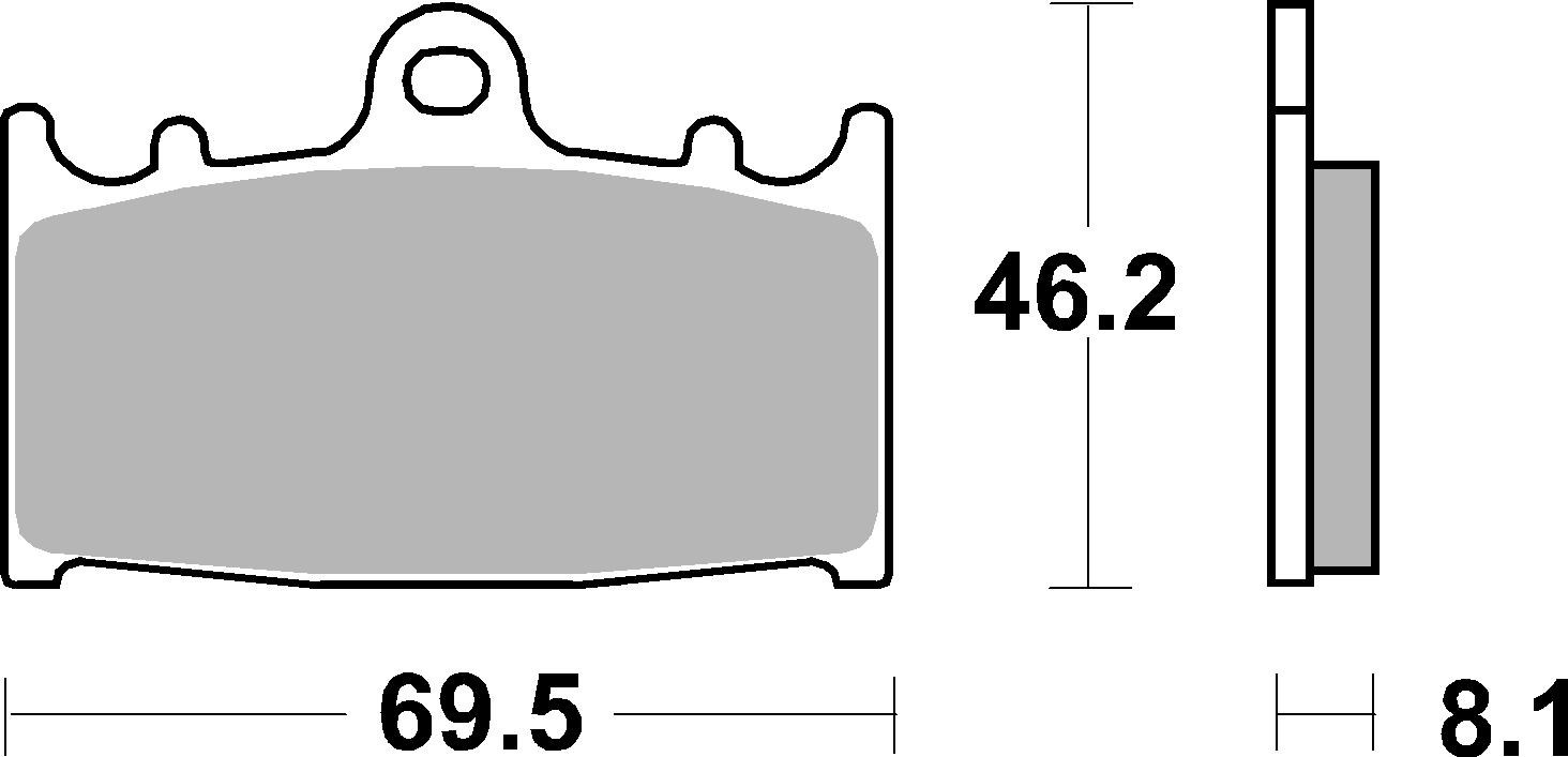 Brzdové destičky BREMBO 07KA1306 CC ROAD - Obrázek 3