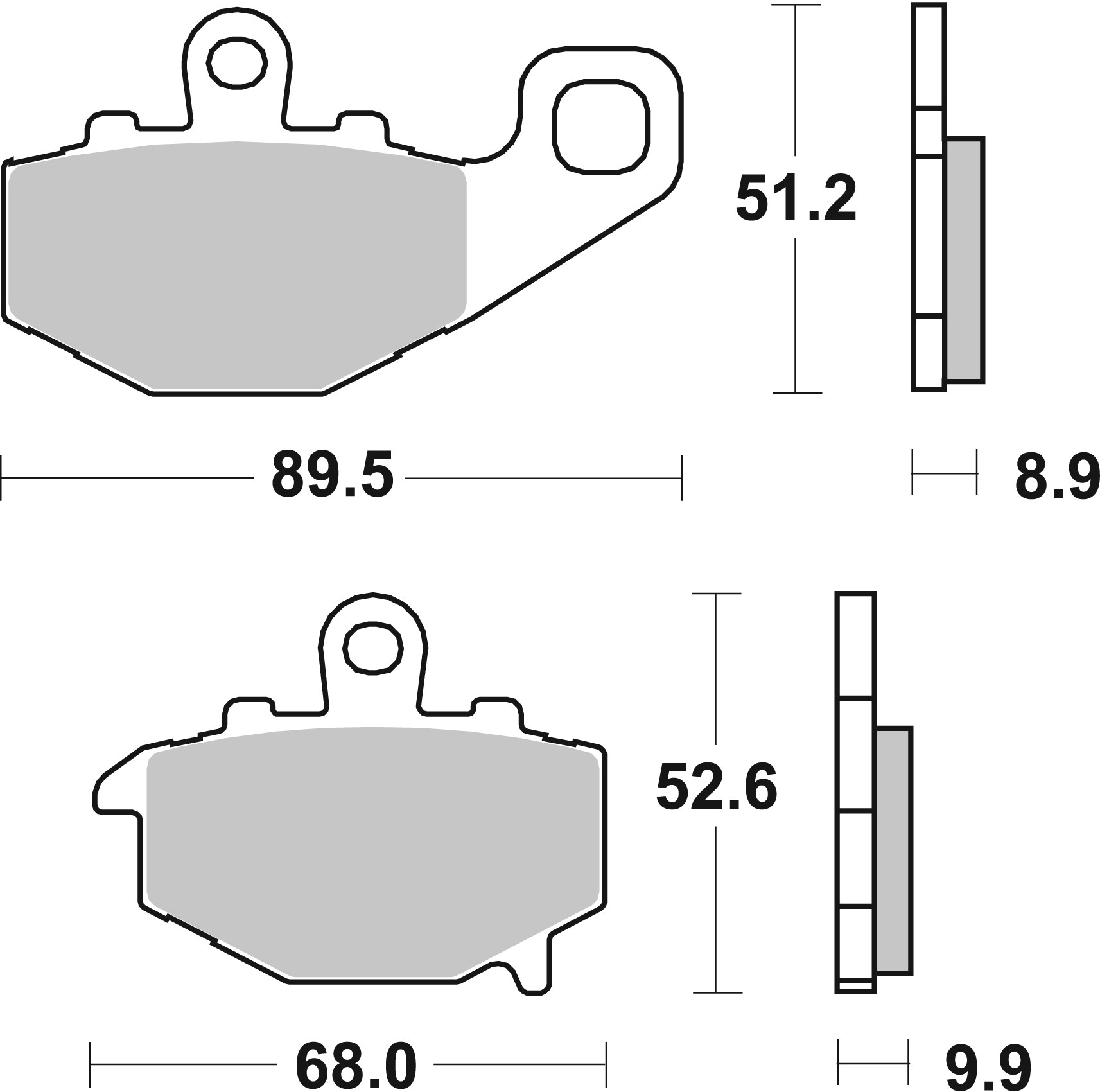 Brzdové destičky BREMBO 07KA1617 CC ROAD - Obrázek 3