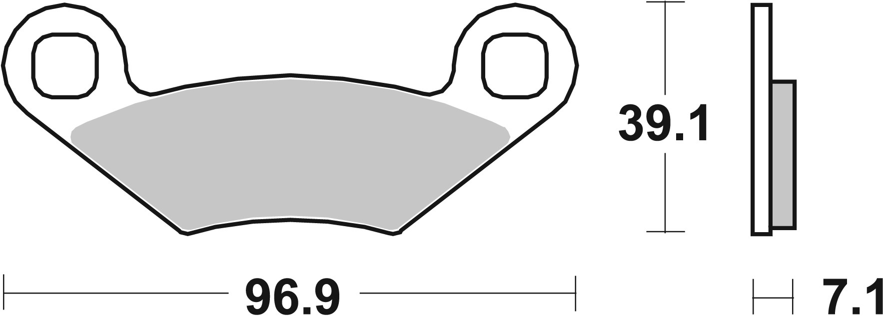 Brzdové destičky BREMBO 07PO0106 CC ROAD - Obrázek 3