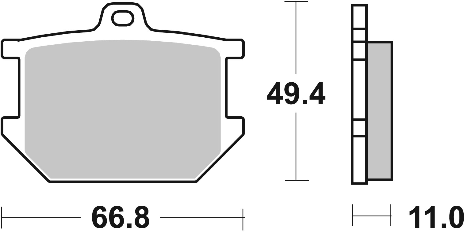 Brzdové destičky BREMBO 07YA0309 CC ROAD - Obrázek 3