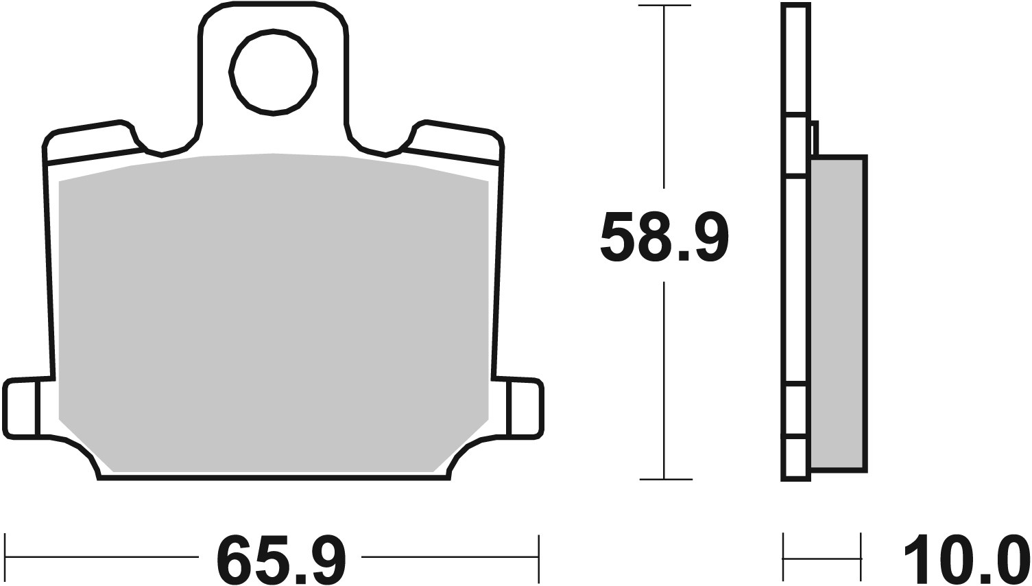Brzdové destičky BREMBO 07YA0609 CC ROAD - Obrázek 3