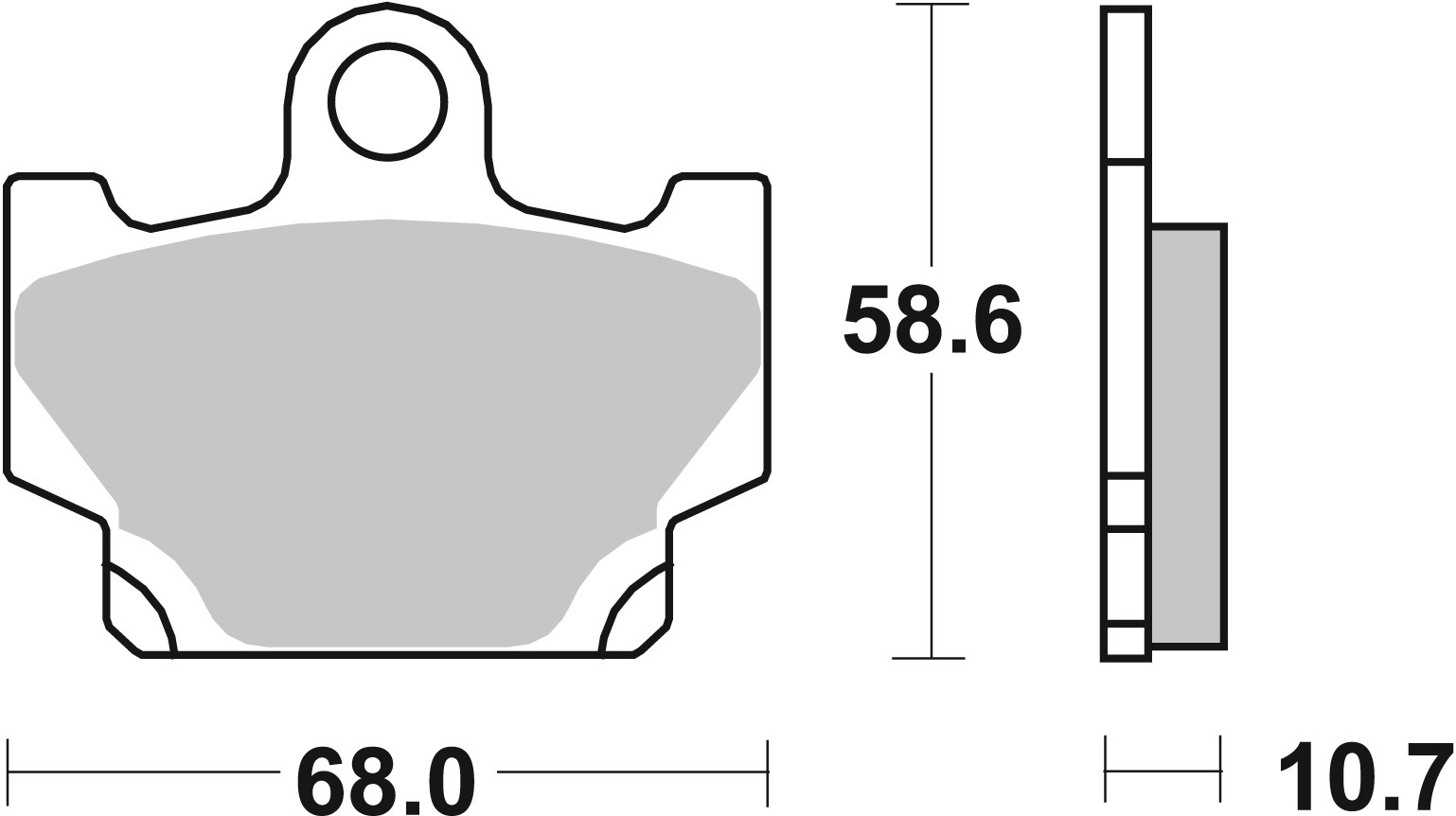 Brzdové destičky BREMBO 07YA1011 CC ROAD - Obrázek 3