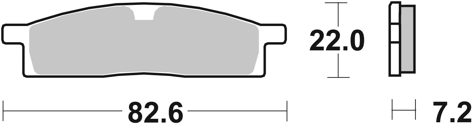 Brzdové destičky BREMBO 07YA1605 CC ROAD - Obrázek 3