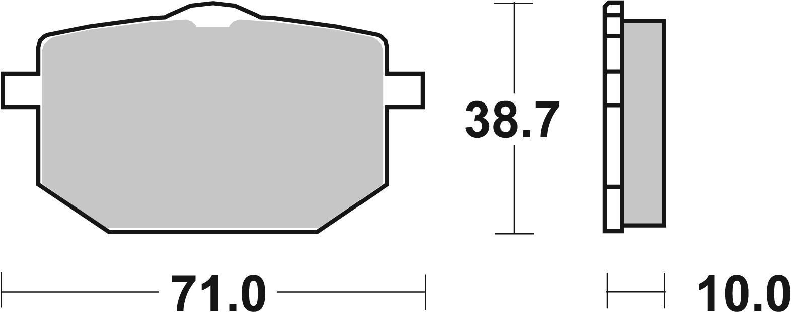 Brzdové destičky BREMBO 07YA18SA pro YAMAHA TT 600 1989, YAMAHA XT 600 Z Tenere 1987-1990 - Obrázek 3