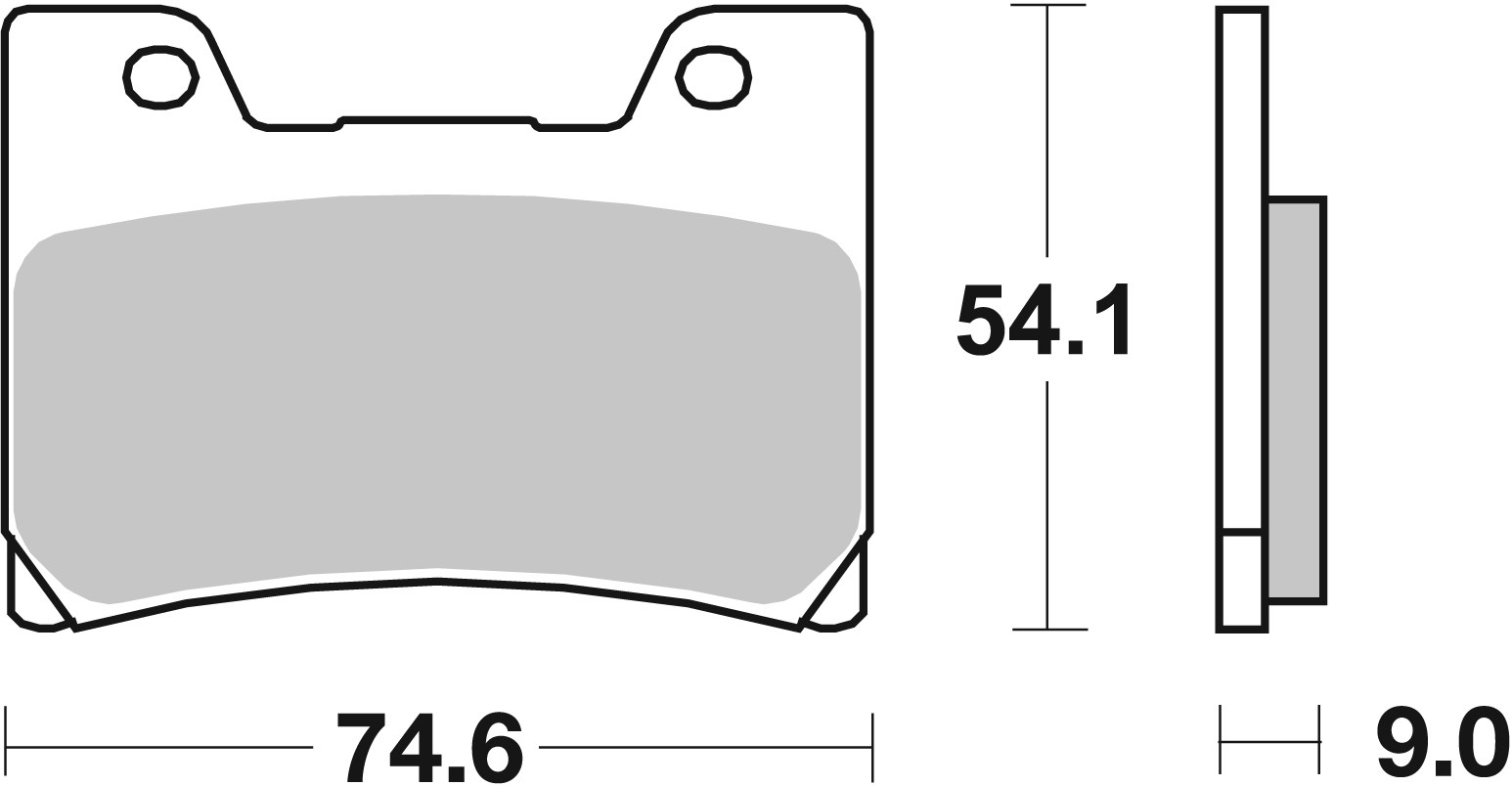 Brzdové destičky BREMBO 07YA2409 CC ROAD - Obrázek 3
