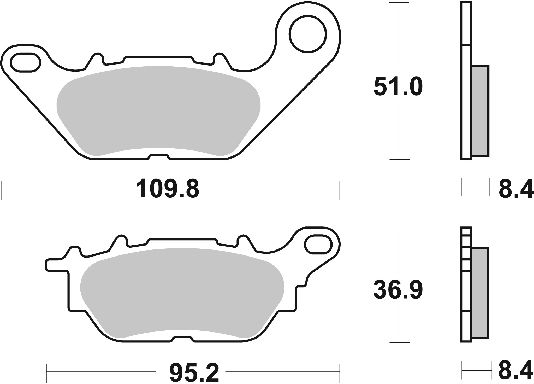 Brzdové destičky BREMBO 07YA28CC CC ROAD pro YAMAHA XC 125 Vity 2008-2013, VOGE SR1 125 GT 2024-2026 - Obrázek 3