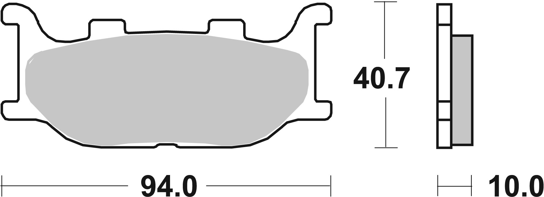 Brzdové destičky BREMBO 07YA3408 CC ROAD - Obrázek 3
