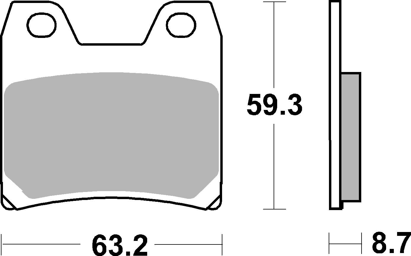 Brzdové destičky BREMBO 07YA4007 CC ROAD - Obrázek 3