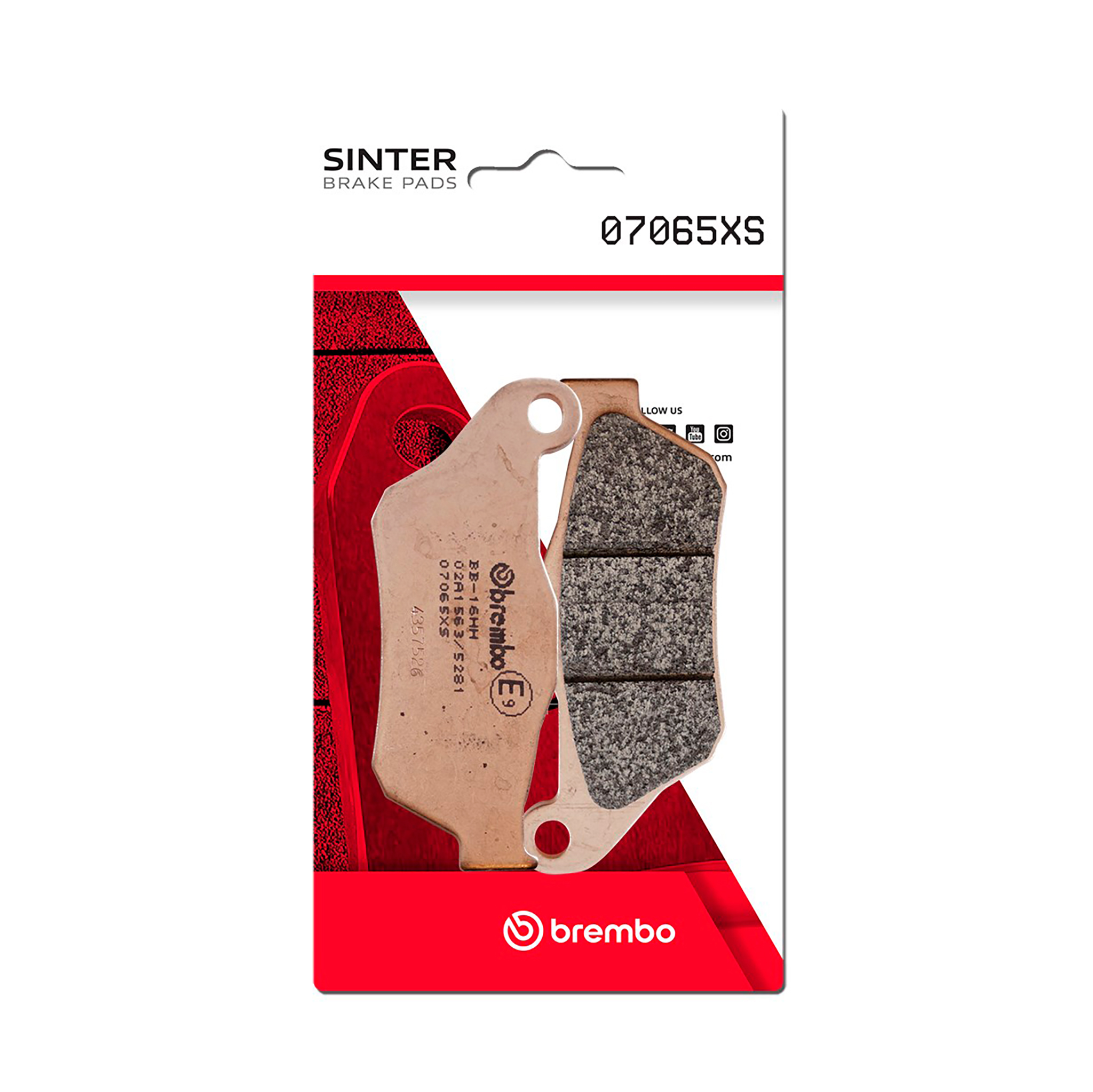 Brzdové destičky BREMBO 07065XS pro YAMAHA YP 125 X-MAX 2006-2009, YAMAHA YP 250 X-MAX 2005-2009 - Obrázek 2