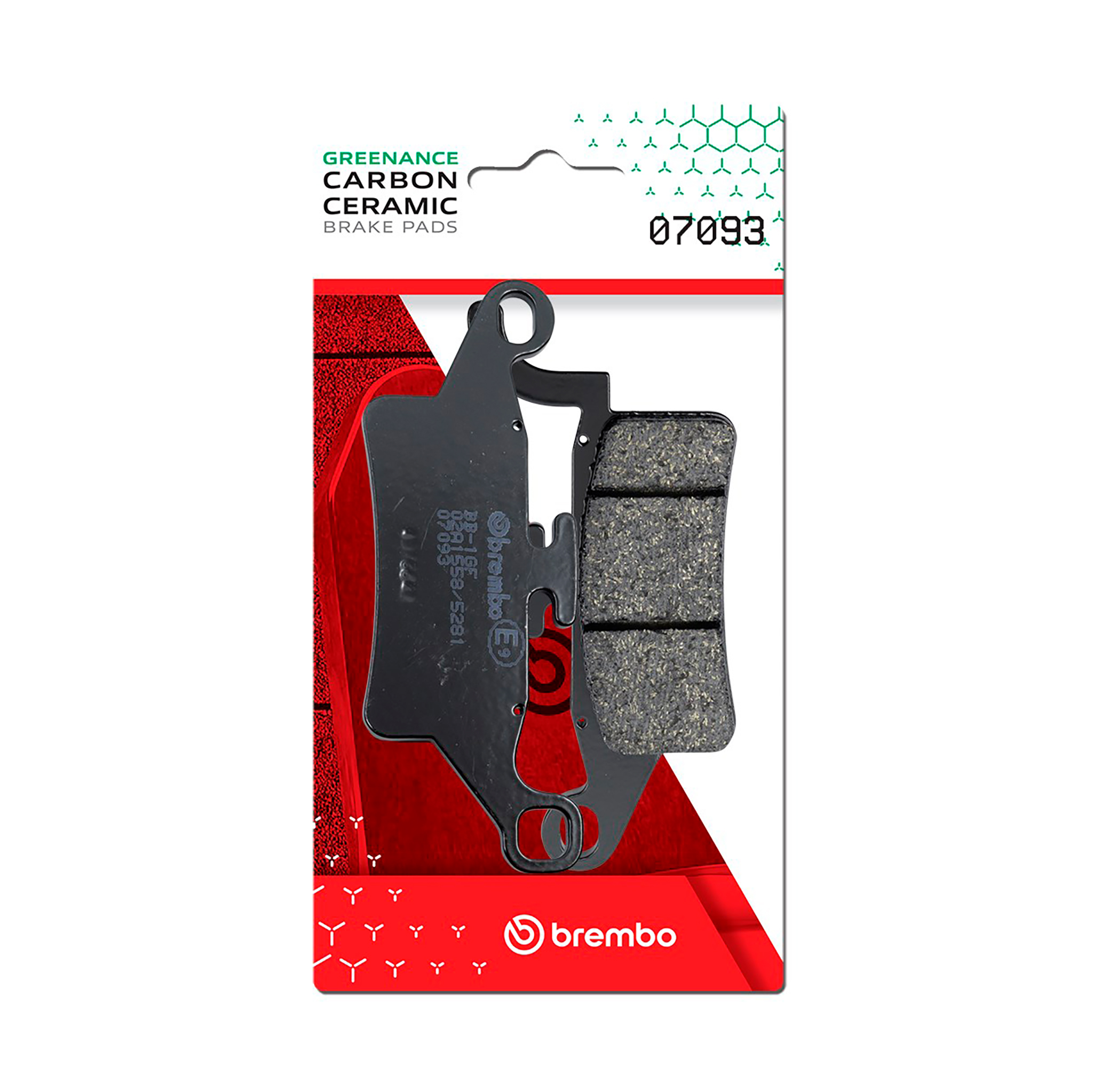 Brzdové destičky BREMBO 07093 Brzdové destičky pro skútry CC pro YAMAHA YW 125 BWS 2010-2011, YAMAHA Xenter 125 2012-2018 - Obrázek 2