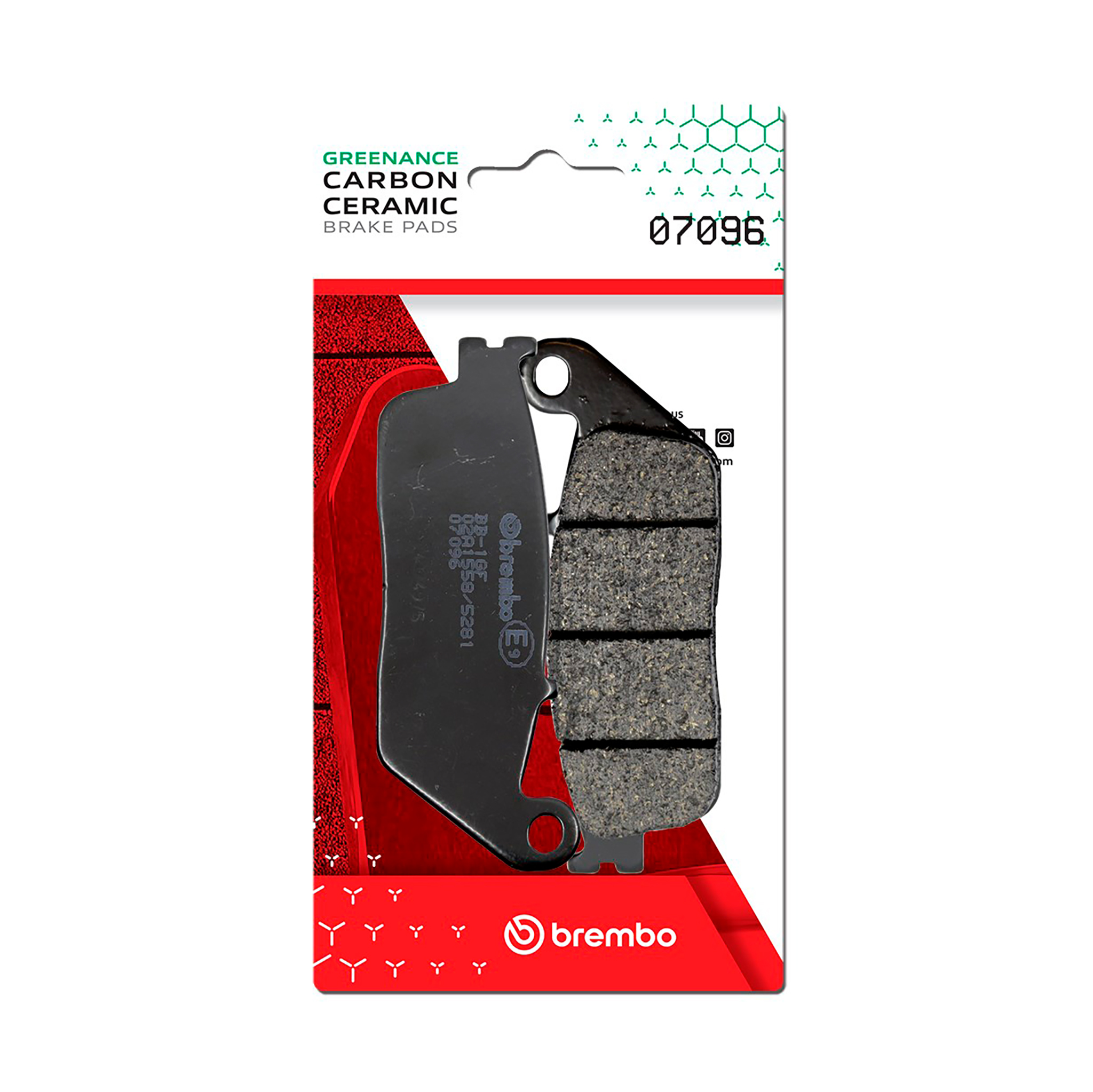 Brzdové destičky BREMBO 07096 Brzdové destičky pro skútry CC - Obrázek 2
