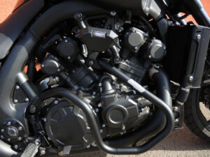 Ochranné rámy motoru RDMOTO CF118KDSLD matná černá vrchní a spodní pro YAMAHA V-Max 1700 2009-2014