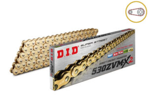 Řetězová sada D.I.D Chain - zlatý řetěz 530 ZVM-X, X-kroužek, kolečko SUPERSPROX, rozeta SUPERSPROX pro YAMAHA FZR 600 1989-1991