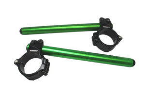 Kované hliníkové clip-ony ACCOSSATO CP003 s kovovou svorkou složenou ze dvou polokroužků se sklonem 10 stupňů, zelené