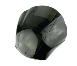Plexi štít CUSTOMACCES JAX CUP009F tmavá kouřová pro HARLEY DAVIDSON FXDBI 1450 Dyna Street Bob 2007, HARLEY DAVIDSON FXDB 1584 Dyna Street Bob 2007-2017