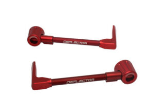 Chrániče páček ACCOSSATO DE003 s červenou hadicí a kloubem right + left , aluminium