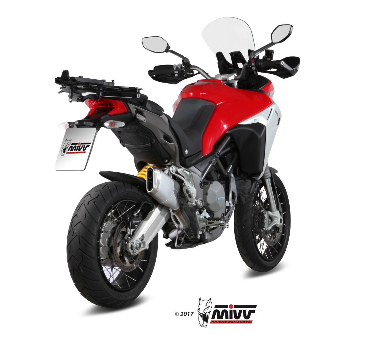 No-kat tube MIVV DOUBLE GUN D.037.C1 Nerez pro DUCATI Multistrada 1200 Enduro 2016-2018 - Obrázek 3