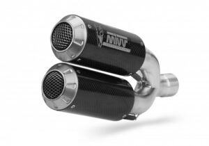 2 koncovky výfuku MIVV MK3 D.040.SM3C Karbon pro DUCATI Monster 1200 / S 2014-2016