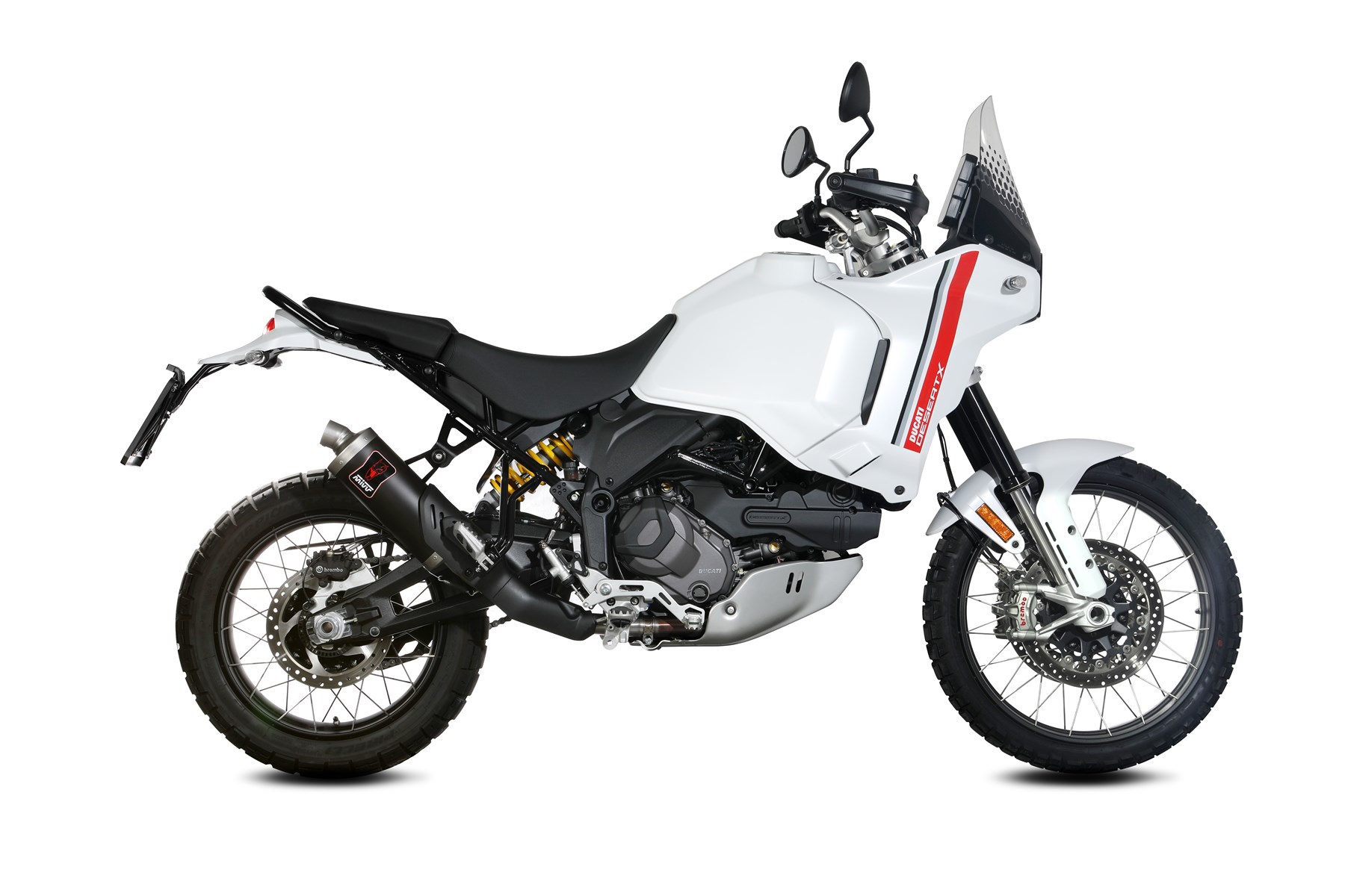 Koncovka výfuku MIVV DAKAR D.053.LDKB černá pro DUCATI Desert X 950 2022-2024 - Obrázek 2