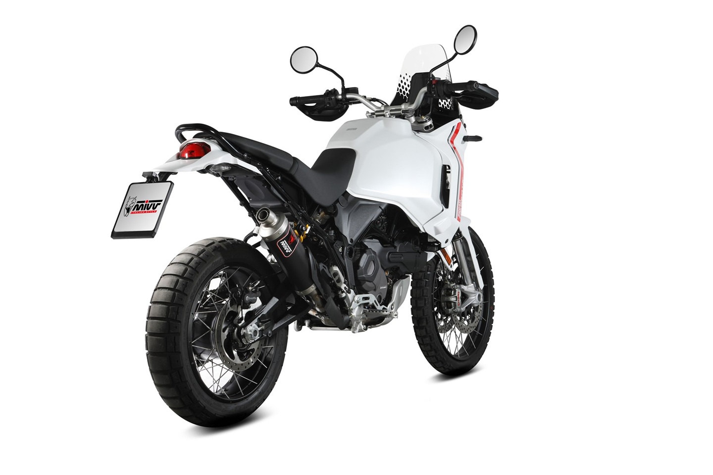 Koncovka výfuku MIVV DAKAR D.053.LDKB černá pro DUCATI Desert X 950 2022-2024 - Obrázek 3