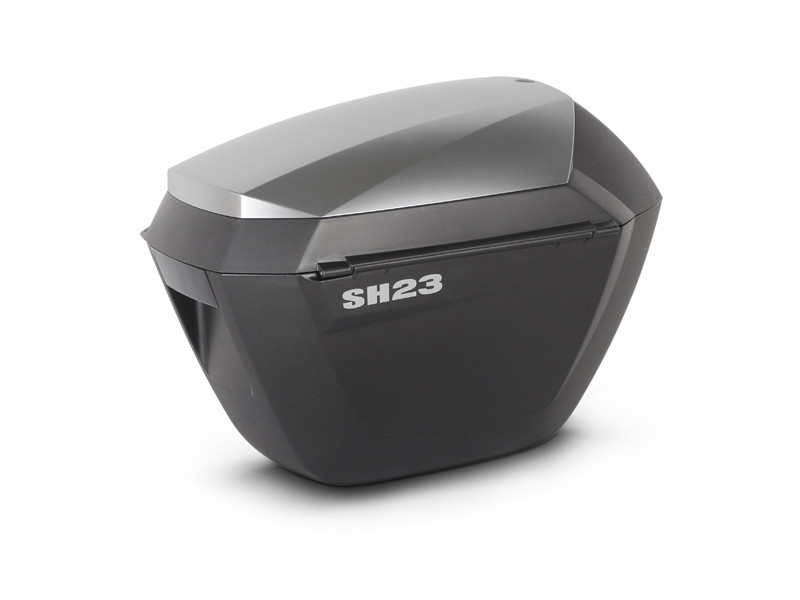 Boční kufry na motorku SHAD SH23 D0B23200W vzhled hliníku
